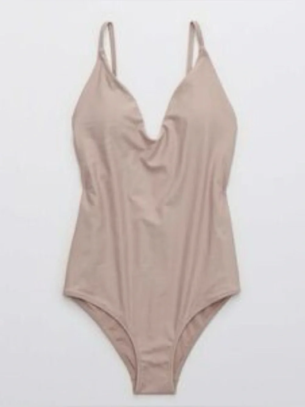 Aerie American Eagle Nude One Piece‎ Cheeky Bathing Suit